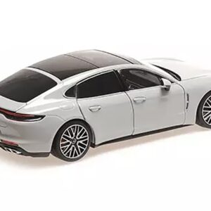 2020 Porsche Panamera Turbo S Gray with Black Top “CLDC Exclusive” Series 1/18 Diecast Model Car by Minichamps