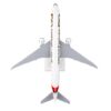 Boeing 777-300ER Commercial Aircraft with Landing Gear “Emirates Airlines – 50th Anniversary” (A6-EPO) White with Tail Graphics (Snap-Fit) 1/200 Plastic Model by Skymarks