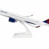 Airbus A350 Commercial Aircraft “Delta Air Lines” (N501DN) White with Red and Blue Tail (Snap-Fit) 1/200 Plastic Model by Skymarks