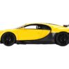 Bugatti Chiron Pur Sport Yellow and Black 1/18 Model Car by Top Speed