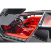 Lamborghini Countach LP 5000 Quattrovalvole Black with Red Interior 1/18 Diecast Model Car by Kyosho