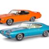 Level 4 Model Kit 1969 Pontiac GTO 2-in-1 Kit 1/24 Scale Model by Revell