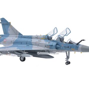 Dassault Mirage 2000B Fighter Plane Blue Camouflage with Missile Accessories “Wing” Series 1/72 Diecast Model by Panzerkampf