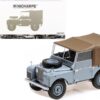 1949 Land Rover RHD (Right Hand Drive) Gray with Brown Canopy 1/18 Diecast Model Car by Minichamps