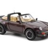 1987 Porsche 911 Turbo Targa 3.3 Convertible Brown Metallic with Black Top 1/18 Diecast Model Car by Norev