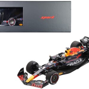 Red Bull Racing RB18 #1 Max Verstappen “Oracle” Winner Formula One F1 Abu Dhabi GP (2022) with Acrylic Display Case 1/18 Model Car by Spark