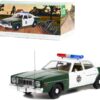 1975 Plymouth Fury Green and White “Capitol City Police” 1/18 Diecast Model Car by Greenlight