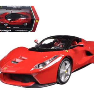 Ferrari LaFerrari F70 Red with Black Top 1/24 Diecast Model Car by Bburago