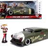 1951 Mercury Matt Green with Harley Quinn Diecast Figurine “DC Comics Bombshells” Series 1/24 Diecast Model Car by Jada