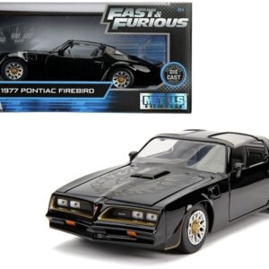 Tego’s 1977 Pontiac Firebird Black “Fast & Furious” Movie 1/24 Diecast Model Car by Jada