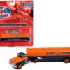 1960 Ford Tanker Truck Orange and Blue “Gulf Oil” 1/87 (HO) Scale Model by Classic Metal Works