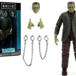 Frankenstein 7″ Moveable Figurine with Chains and Alternate Head and Hands “Universal Monsters” Series by Jada