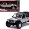 2020 Jeep Gladiator Pickup Truck Silver with Black Top “Fast & Furious” Series 1/24 Diecast Model Car by Jada