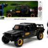 2020 Jeep Gladiator Pickup Truck “B&M” Black with Graphics with Extra Wheels “Just Trucks” Series 1/24 Diecast Model Car by Jada