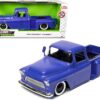 1955 Chevrolet Stepside Pickup Truck Matt Blue “Just Trucks” Series 1/24 Diecast Model Car by Jada