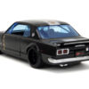 1971 Nissan Skyline GT-R RHD (Right Hand Drive) Black with Silver Stripe and Mikey Diecast Figure “Tokyo Revengers” (2021) TV Series “Anime Hollywood Rides” Series 1/24 Diecast Model Car by Jada