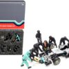 Formula One F1 Pit Crew 7 Figurine Set Team Black for 1/43 Scale Models by American Diorama