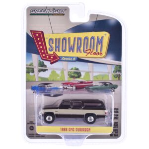 1986 GMC Suburban Indian Bronze and Doeskin Tan “Showroom Floor” Series 6 1/64 Diecast Model Car by Greenlight