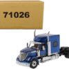 International LoneStar Sleeper Cab Truck Tractor Blue 1/50 Diecast Model by Diecast Masters