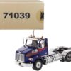 Western Star 4700 SB Tandem Day Cab Tractor Blue 1/50 Diecast Model by Diecast Masters