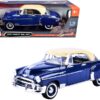 1950 Chevrolet Bel Air Dark Blue with Cream Top “Timeless Legends” 1/18 Diecast Model Car by Motormax