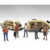 “Campers” Series 5 piece Figure Set for 1/24 Scale Models by American Diorama