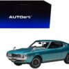 1973 Toyota Celica Liftback 2000GT (RA25) RHD (Right Hand Drive) Turquoise Blue Metallic 1/18 Model Car by Autoart