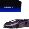 Lamborghini Aventador Liberty Walk LB-Works Viola SE30 Purple Metallic with Carbon Hood Limited Edition 1/18 Model Car by Autoart