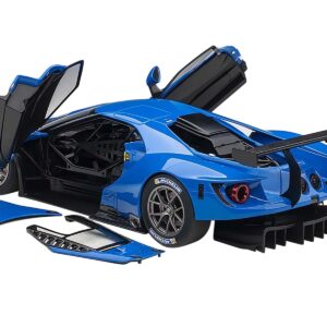 Ford GT Le Mans Plain Color Version Blue 1/18 Model Car by Autoart