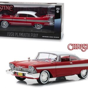 1958 Plymouth Fury Red with White Top “Christine” (1983) Movie 1/24 Diecast Model Car by Greenlight