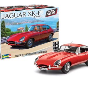 Level 5 Model Kit Jaguar XK-E (E-Type) 1/24 Scale Model by Revell