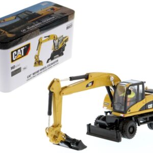 CAT Caterpillar M318D Wheeled Excavator with Operator “High Line” Series 1/87 (HO) Scale Diecast Model by Diecast Masters