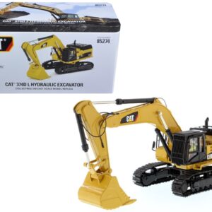 CAT Caterpillar 374D L Hydraulic Excavator with Operator “High Line” Series 1/50 Diecast Model by Diecast Masters