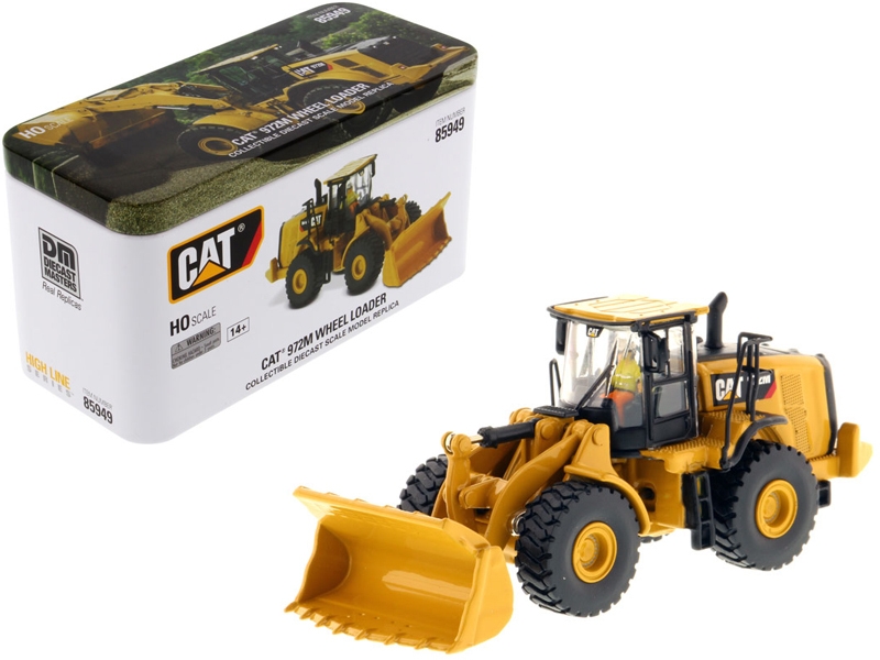 CAT Caterpillar 972M Wheel Loader with Operator “High Line” Series 1/87 (HO) Scale Diecast Model by Diecast Masters