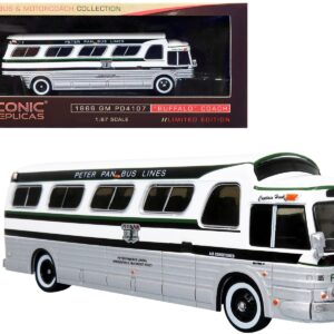 1966 GM PD4107 “Buffalo” Coach Bus “Peter Pan Bus Lines” Destination: “Providence” (Rhode Island) “Vintage Bus & Motorcoach Collection” 1/87 Diecast Model by Iconic Replicas