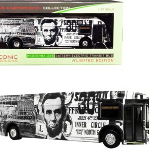 Proterra ZX5 Battery-Electric Transit Bus #9 “Downtown Reno” “Lincoln Line” (Nevada) “The Bus & Motorcoach Collection” 1/87 (HO) Diecast Model by Iconic Replicas