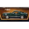 1968 Shelby GT500 KR Dark Green with White Stripes 1/18 Diecast Car Model by Road Signature