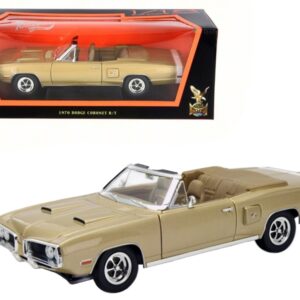 1970 Dodge Coronet R/T Gold 1/18 Diecast Model Car by Road Signature