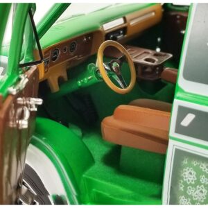 1974 Chevrolet G-Series Van Green with Graphics “Emerald Express” Limited Edition to 372 pieces Worldwide 1/18 Diecast Model Car by ACME