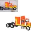 1980 GMC General Truck Tractor Orange and Yellow 1/87 (HO) Scale Model Car by Brekina