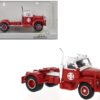 1953 B-61 Truck Tractor Red and White “Santa Fe” 1/87 (HO) Scale Model Car by Brekina