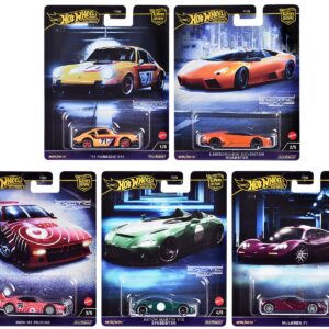 “Exotic Envy” 5 piece Set “Car Culture” 2024 Series G Diecast Model Cars by Hot Wheels