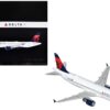 Airbus A320 Commercial Aircraft “Delta Air Lines” (N376NW) White with Red and Blue Tail “Gemini 200” Series 1/200 Diecast Model Airplane by GeminiJets