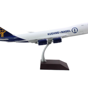 Boeing 747-8F Commercial Aircraft “Atlas Air – Kuene+Nagel” (N862GT) White with Blue Tail “Gemini 200 – Interactive” Series 1/200 Diecast Model Airplane by GeminiJets