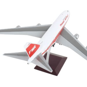 Boeing 747SP Commercial Aircraft “TWA (Trans World Airlines)” White with Red Stripes and Tail “Gemini 200” Series 1/200 Diecast Model Airplane by GeminiJets