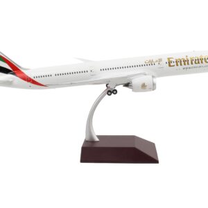 Boeing 787-10 Commercial Aircraft “Emirates Airlines” White with Striped Tail “Gemini...