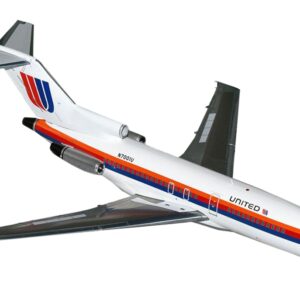 Boeing 727-100 Commercial Aircraft “United Airlines” (N7001U) White with Stripes “Gemini 200” Series 1/200 Diecast Model Airplane by GeminiJets