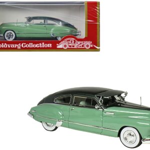 1948 Buick Roadmaster Coupe Allendale Green and Dark Green Metallic Limited Edition to 220 pieces Worldwide 1/43 Model Car by Goldvarg Collection