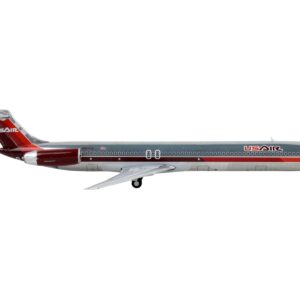 McDonnell Douglas MD-82 Commercial Aircraft “USAir” Silver with Red Tail 1/400 Diecast Model Airplane by GeminiJets