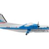 Bombardier Dash 8-100 Commercial Aircraft “American Airlines – American Eagle – Piedmont Airlines” White with Blue Stripes 1/400 Diecast Model Airplane by GeminiJets